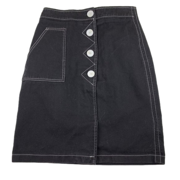 STYLE Mafia Black Denim Skirt size Medium - Picture 1 of 7